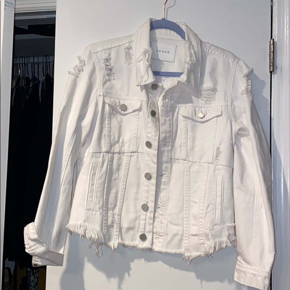 White Blank Jean Jacket